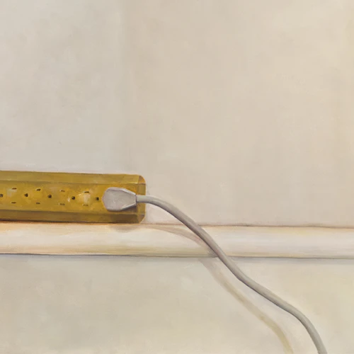 Meiru Haung, "Outlet" oil on canvas
