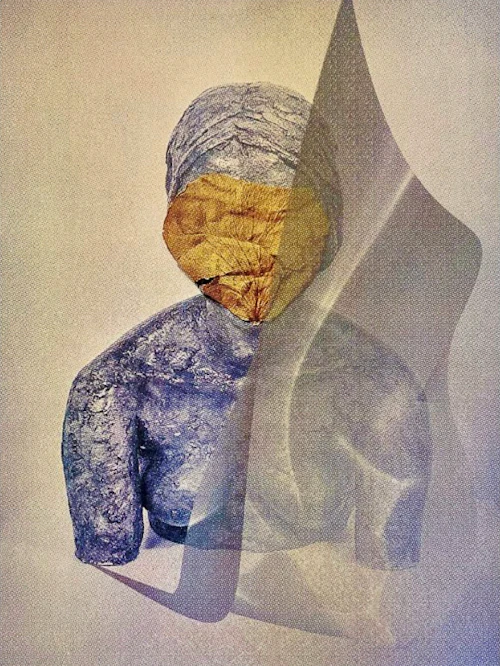 Sarah Sanford abstract image of a sitting figure