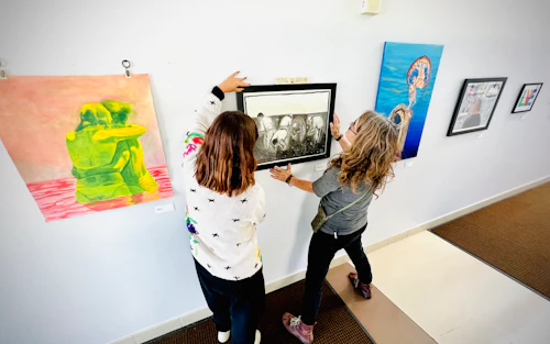 artwork in a gallery