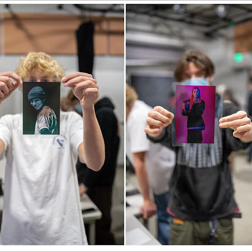 estudiantes con arte