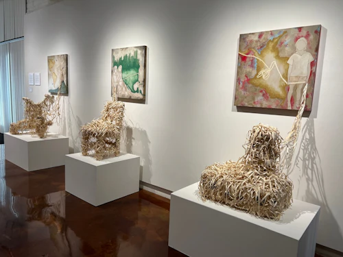 "Cartografía del anhelo," vista de la instalación