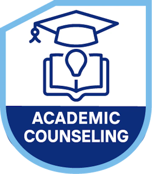 Logo: Academic Counseling in a shield