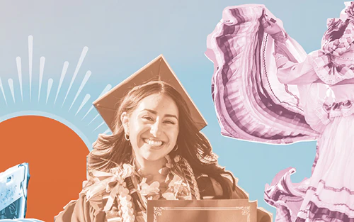 a small segment of the new Multicultural Center mural