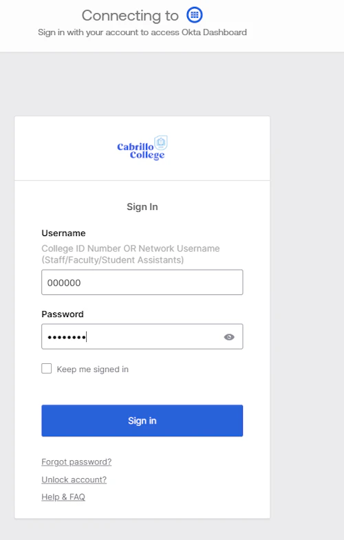 inicio de sesión de okta