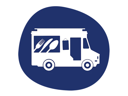 an illustration of a food truck