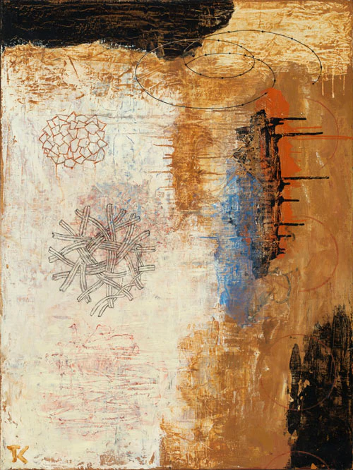 Tim Craighead , between hear and the river, painting