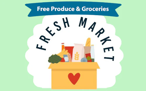 free produce and groceries at Fresh Market