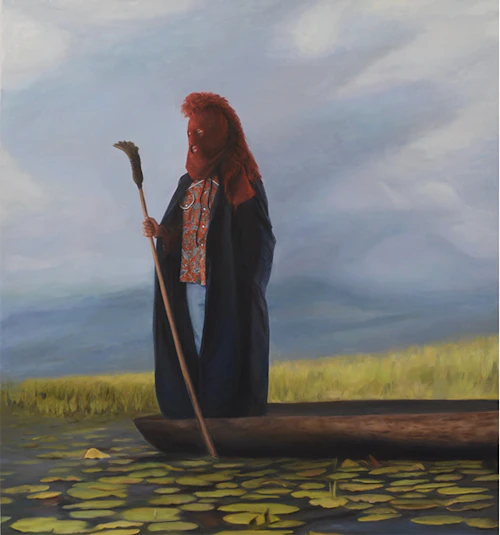 Tamera Avery, "Slipstream", óleo sobre lienzo