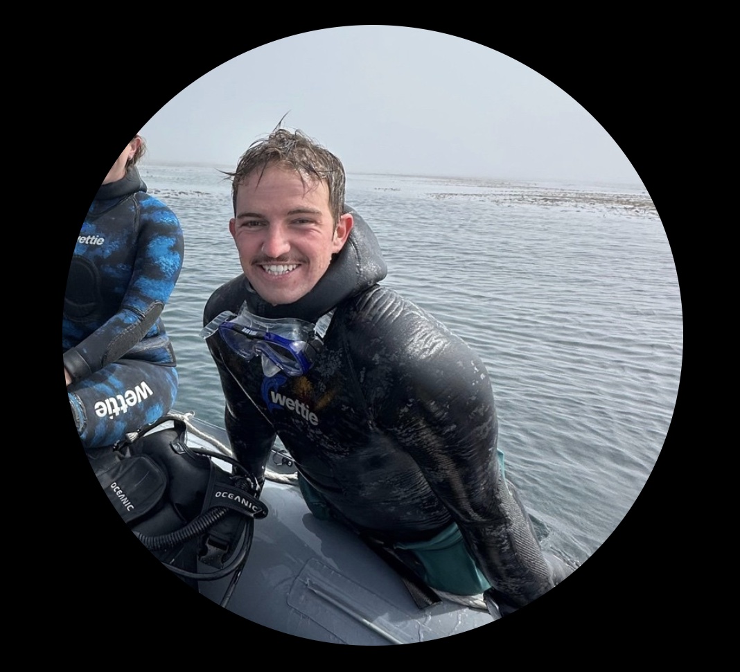 Carter Hawkins on a diveboat