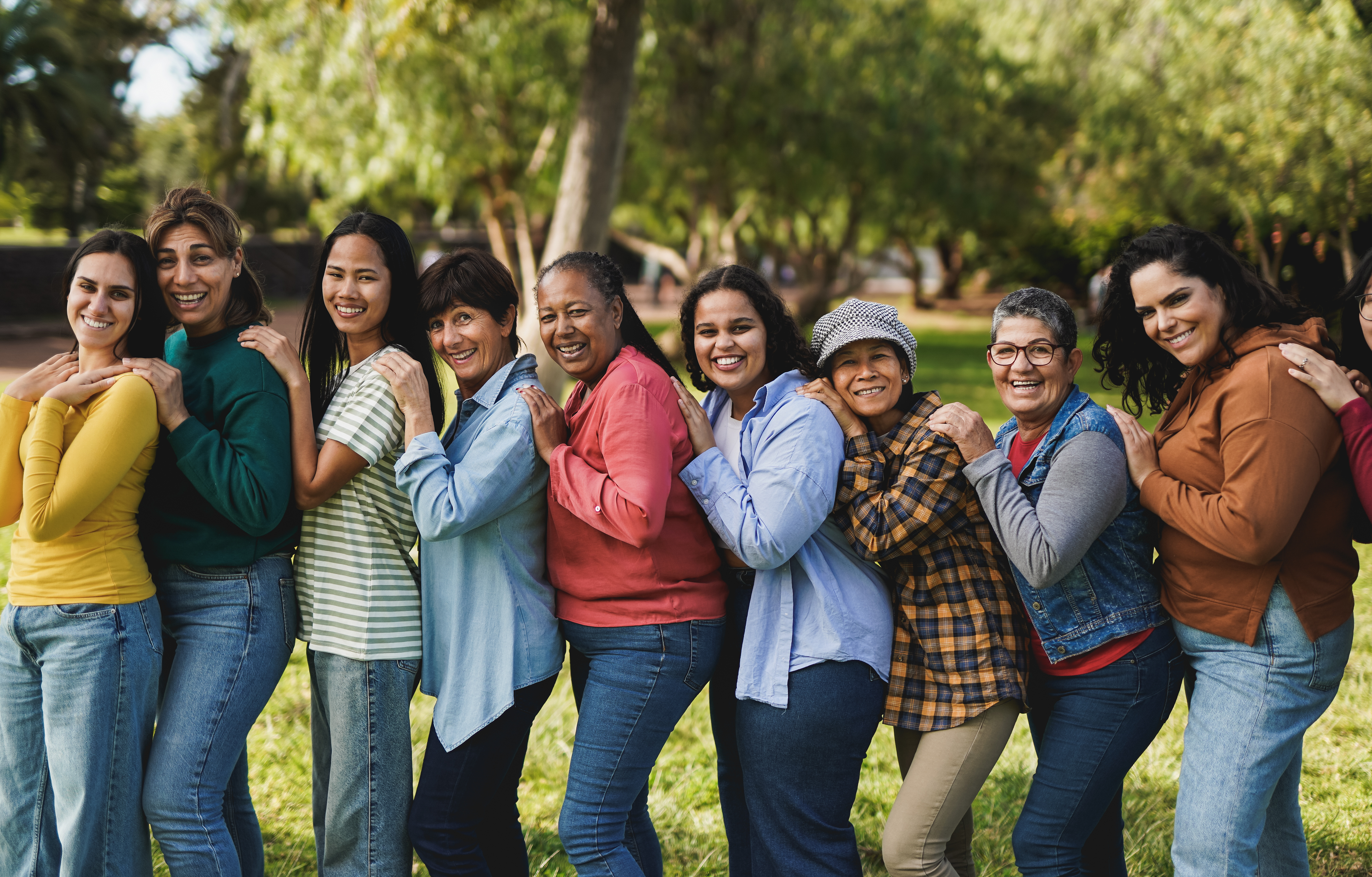 Group of multi generational women