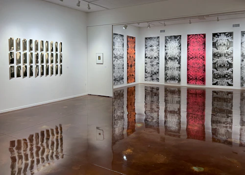 left wall and back gallery view