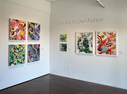 Kara Maria, title wall installation