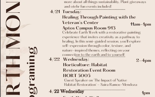 earth month events in April 2026