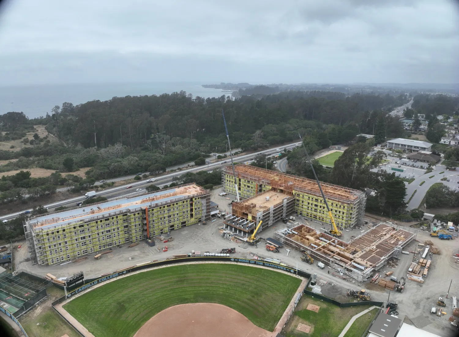 Cabrillo UCSC housing project overhead view