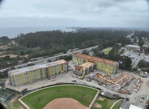 Cabrillo UCSC housing project overhead view