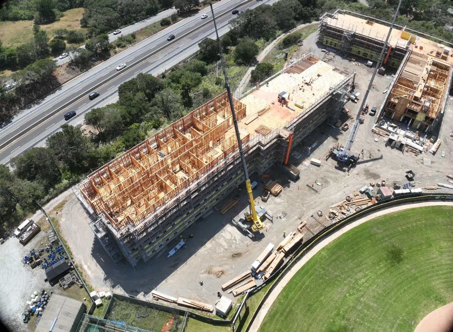 Cabrillo UCSC housing project overhead view