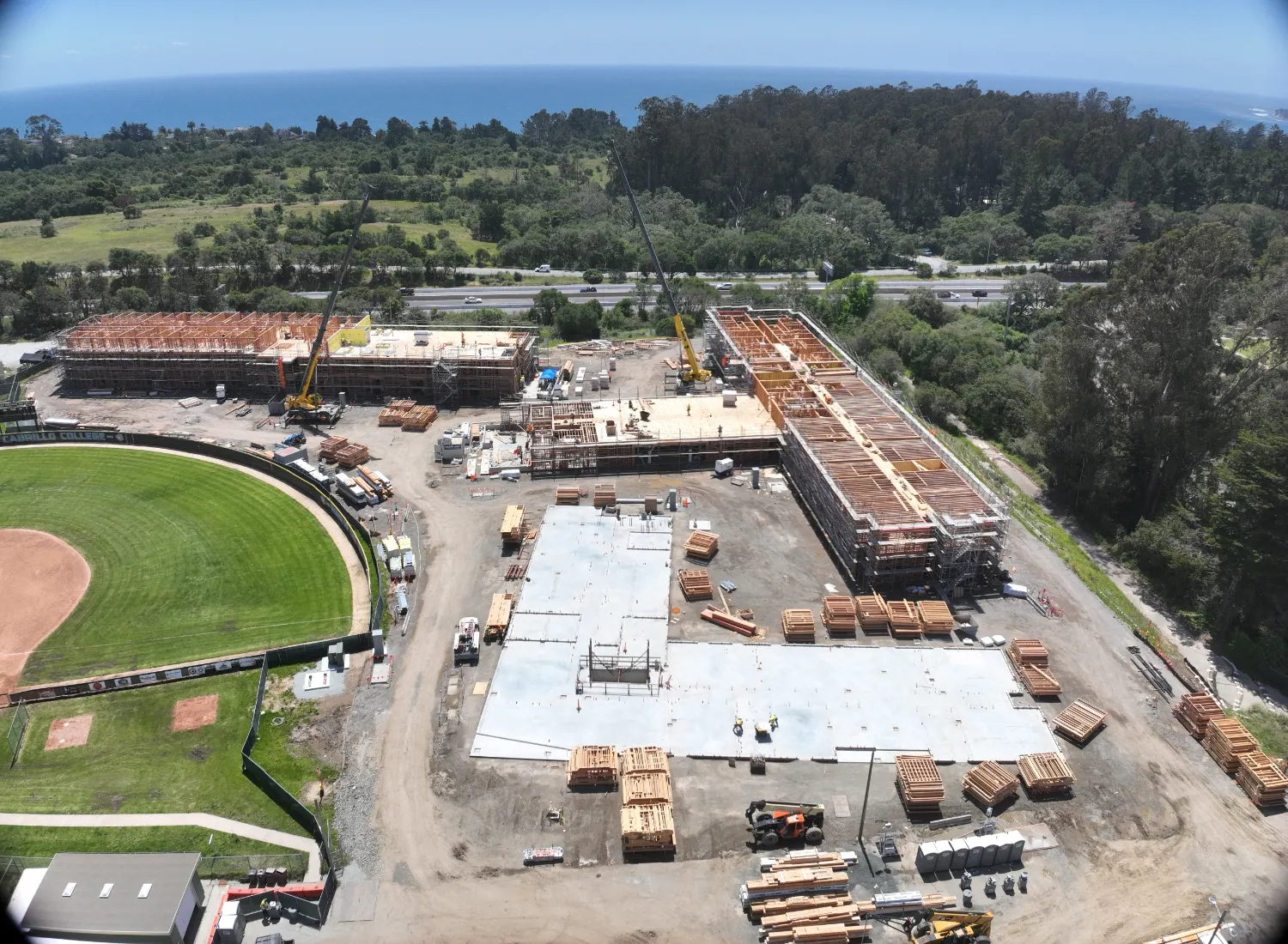 Cabrillo UCSC housing project overhead view