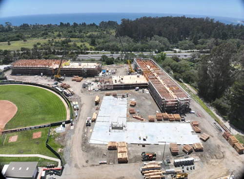 Cabrillo UCSC housing project overhead view