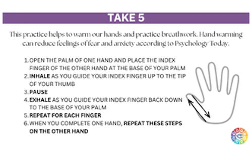 Take 5 Grounding/breathwork