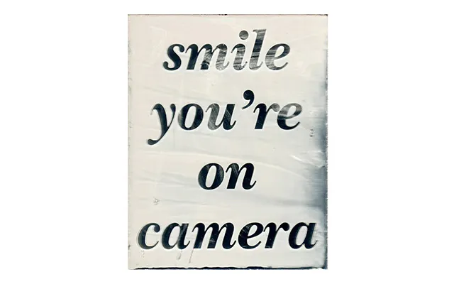 Sean Peeler, Smile You're on Camera, wet plate collodion photographic image on mirror