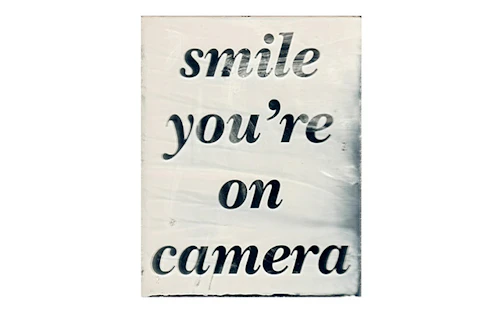 Sean Peeler, Smile You're on Camera, wet plate collodion photographic image on mirror