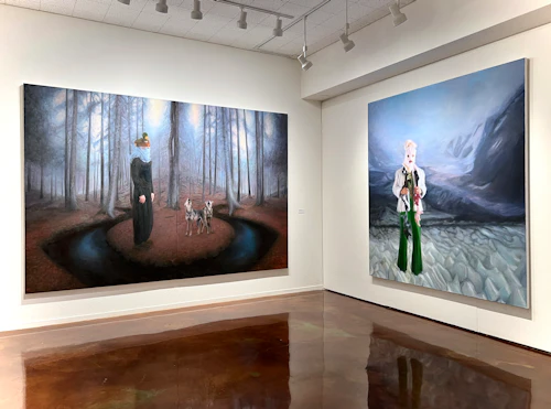 installation view, back gallery, right