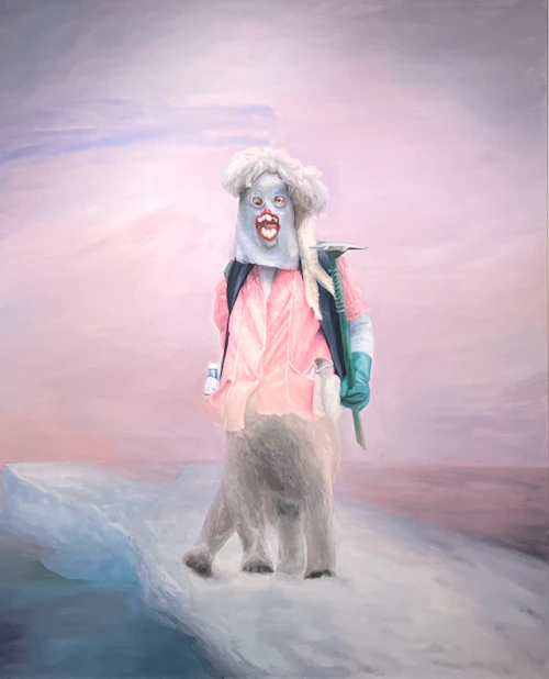 Tamera Avery, "Winter's Edge", oil on canvas (detail)