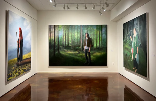 installation view, small gallery